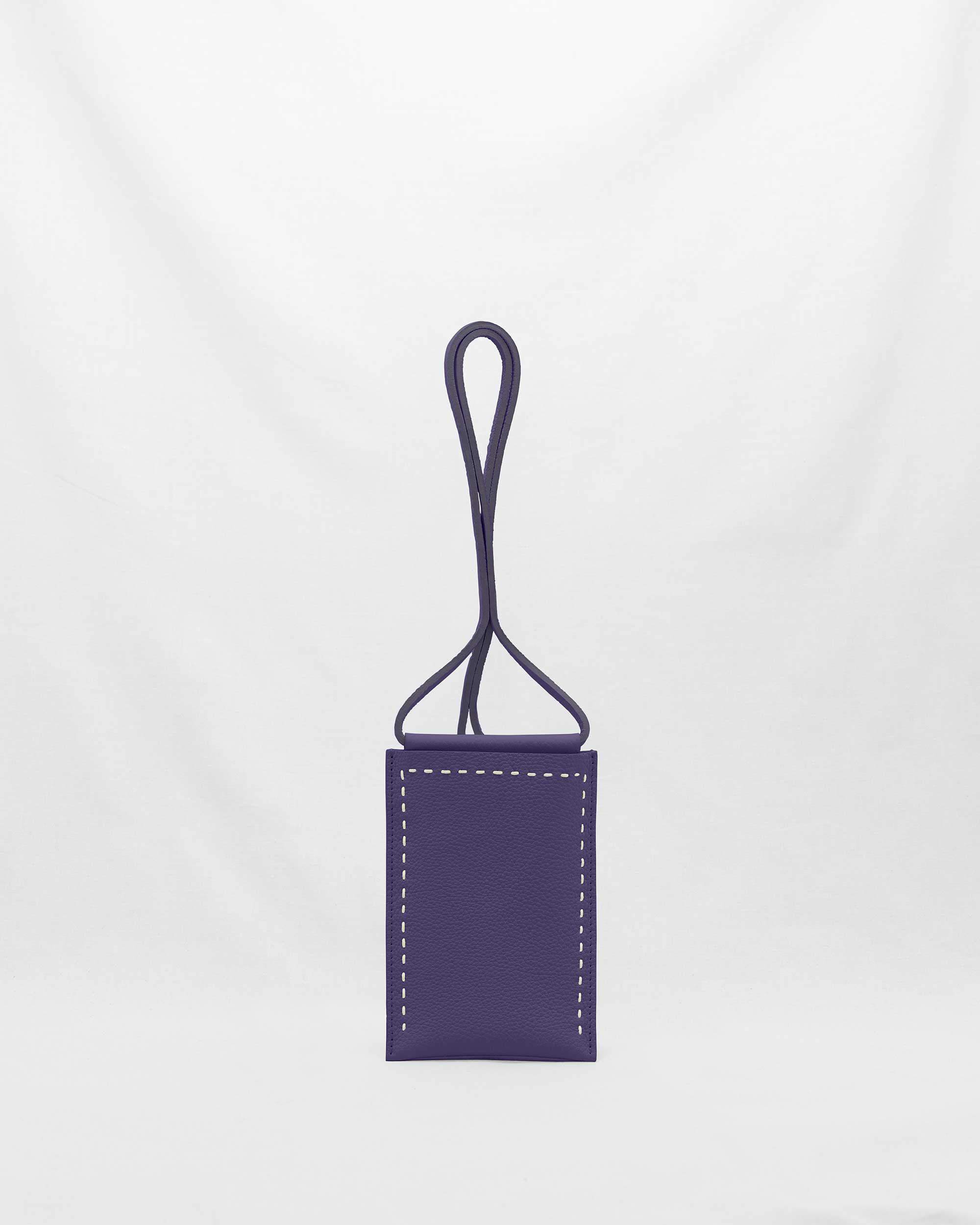 限定値下【新品、未使用】SANDAST バーボンジュニア　NAVY 伊勢丹限定色 SPUR [VIOLET] ｜日本製の本革バッグ・財布｜NAGATANI（ナガタニ）公式