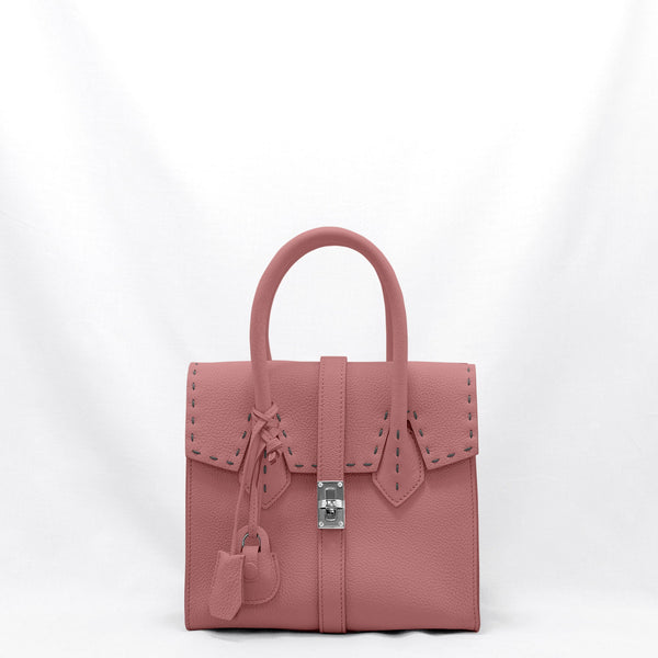 極美品 NAGATANI ナガタニ ハンドバッグ レザー 本革 ピンク 新色「OLD ROSE」オーダー受付開始しました ｜日本製の本革バッグ