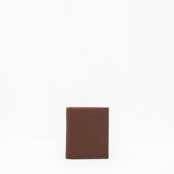 NAGATANI レザー 二つ折り財布 テラコッタ ÉCLAT [SIENNA×RED] ｜日本製の本革バッグ・財布｜NAGATANI（ナガタニ