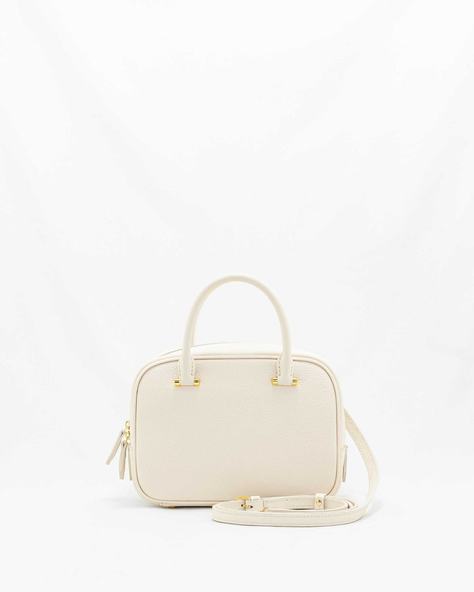 高級NAGATANIハンドバッグボストンバッグシボレザーホワイト