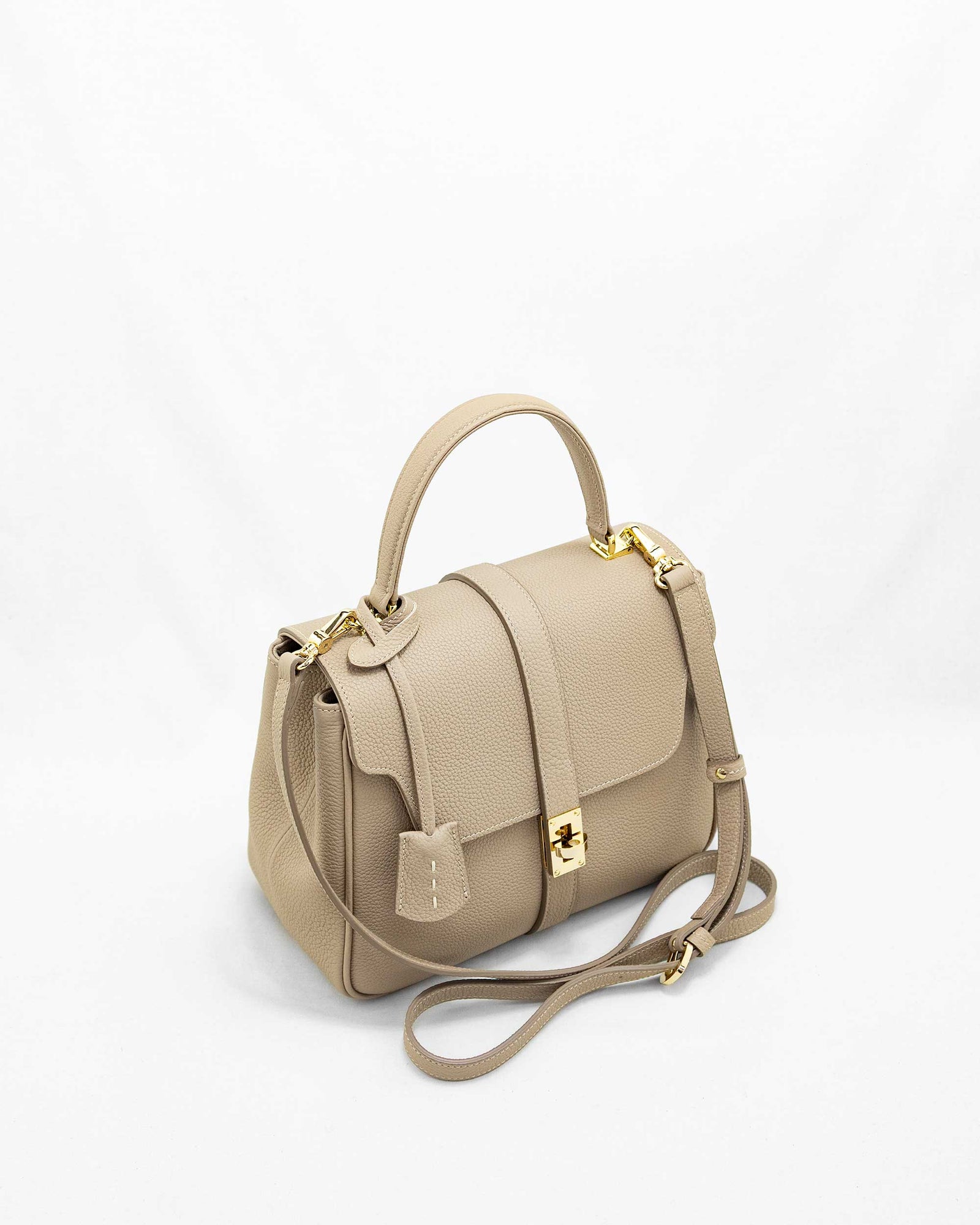 美品　NAGATANI　ハンドバッグ　グレージュ　和装　着物　日本製　本革 MIRIAM [BEIGE] ｜日本製の本革バッグ・財布｜NAGATANI（ナガタニ