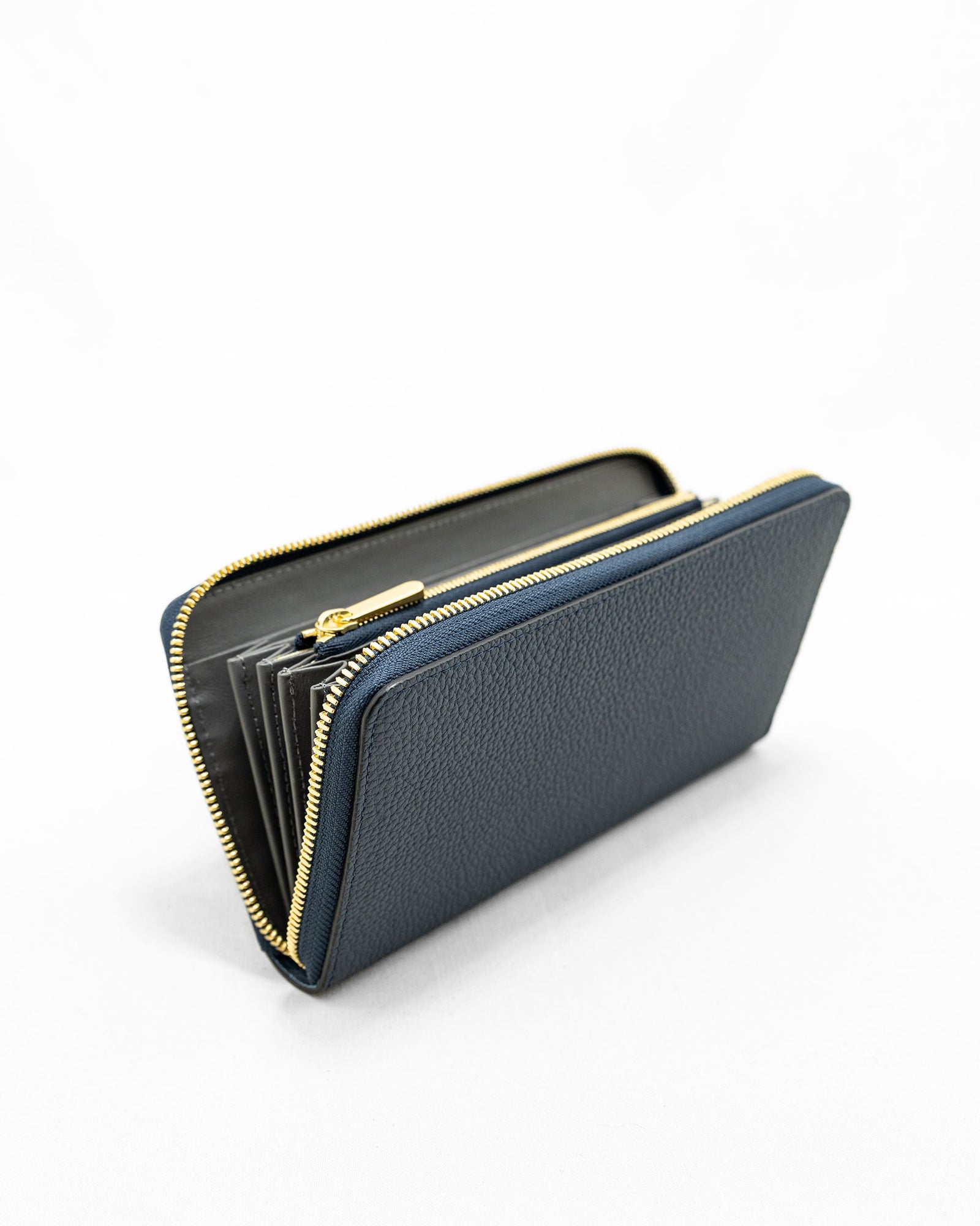 パニャ SAHO PLAIN [NAVY×GREY] ｜日本製の本革バッグ・財布｜NAGATANI