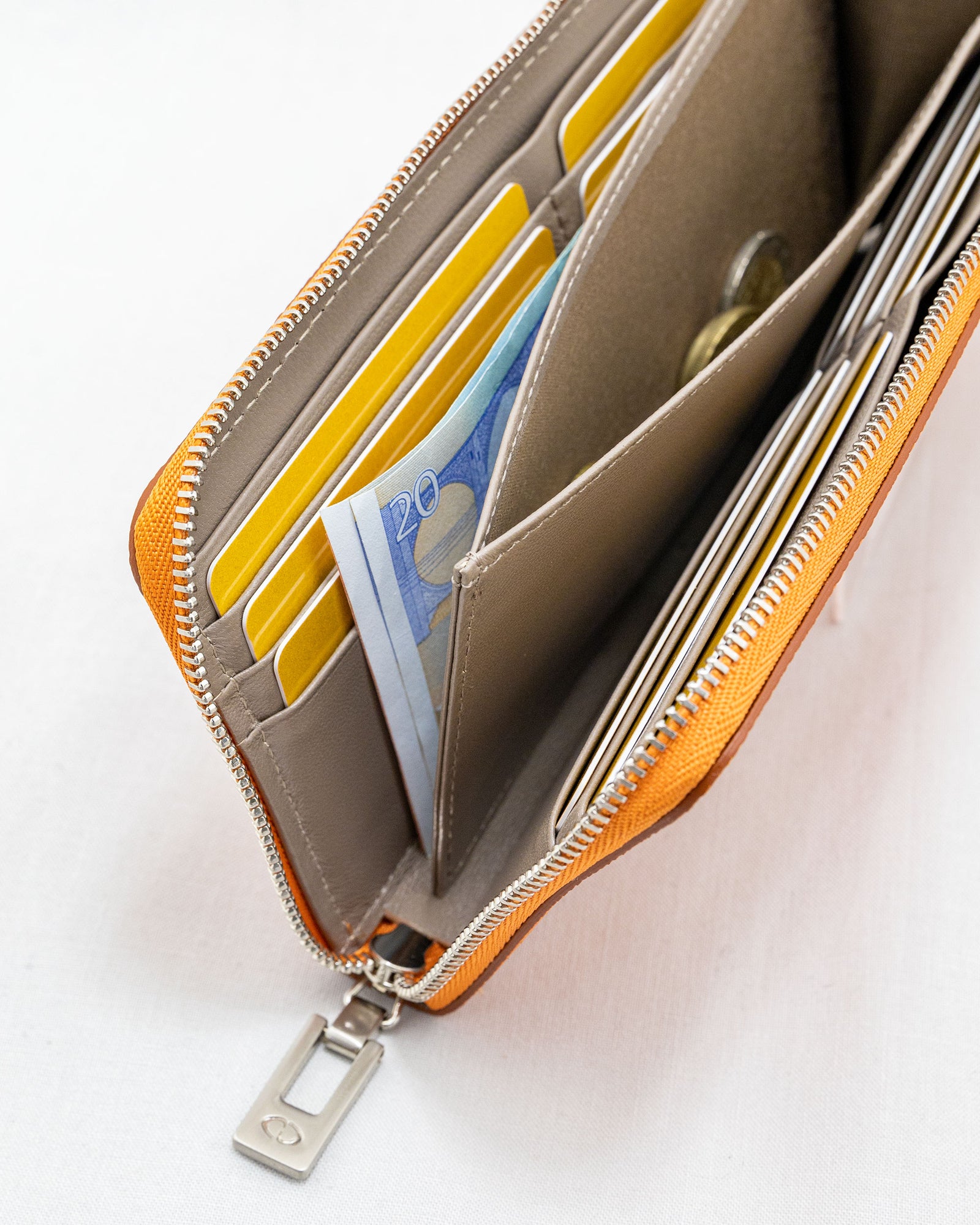 EUNOIA L-WALLET [ORANGE] ｜日本製の本革バッグ・財布｜NAGATANI