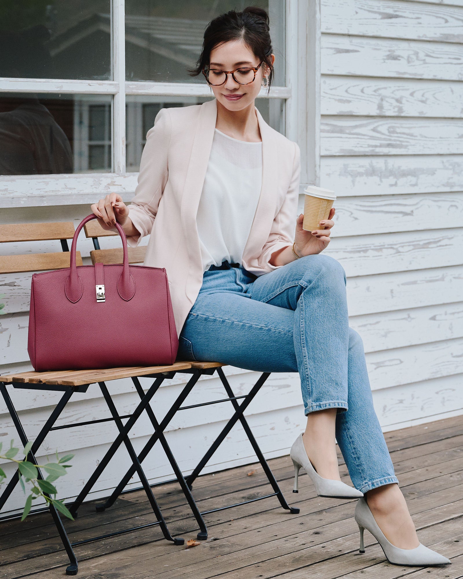 ELIANE [BLACK] ｜日本製の本革バッグ・財布｜NAGATANI（ナガタニ