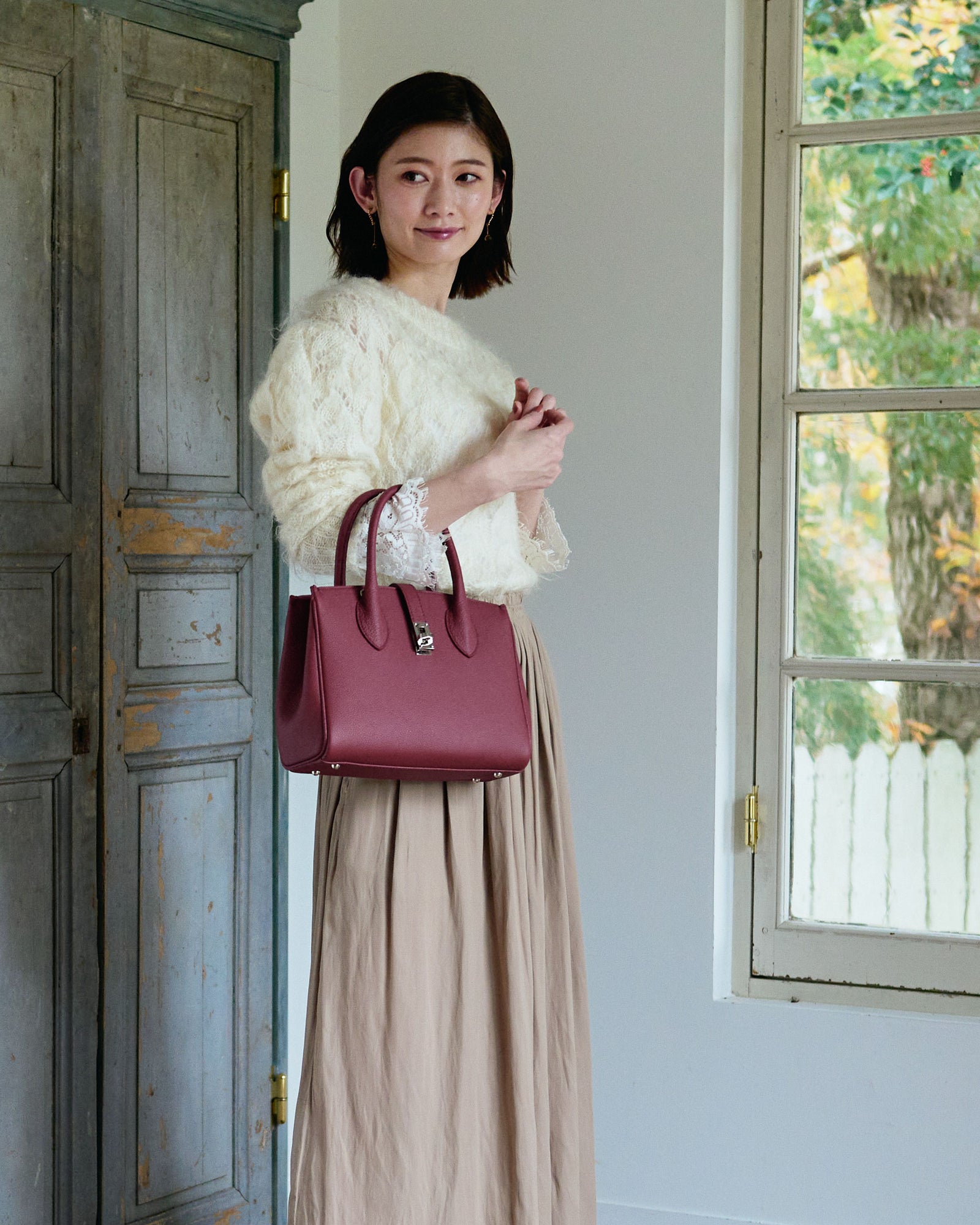 FAYETTE [BEIGE] ｜日本製の本革バッグ・財布｜NAGATANI（ナガタニ